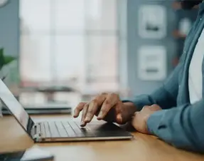 Person on computer